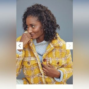 Anthropologie Driftwood Shacket Plaid Medium